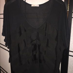 Embellished short sleeved tee shirt